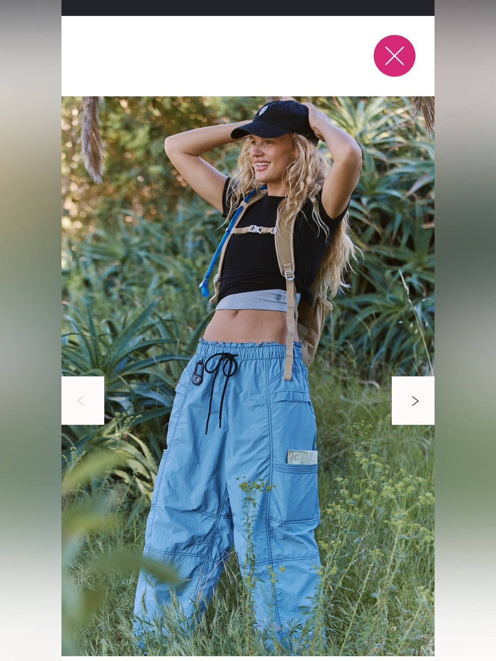 Free People In The Wild Cargo Pants in Blue